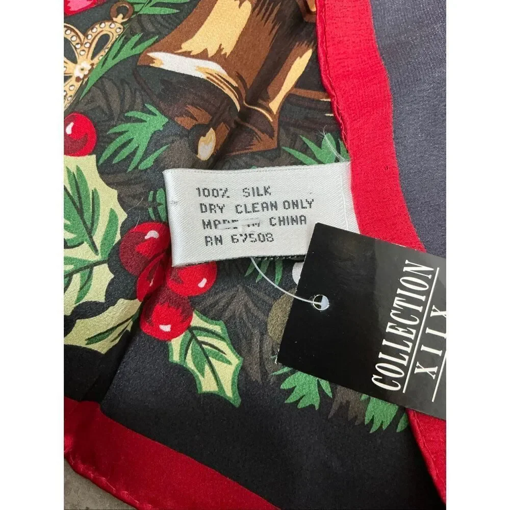 Collection XIIX Christmas Wreath Silk Scarf